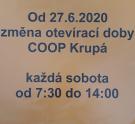 Otevírací doba COOP
